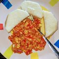 Deedee's cooksnap of when they made Boiled yam and egg sauce.