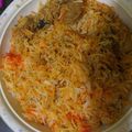 Rashida Minhaj's cooksnap of when they made Spicy Beef Mumbai Biryani.