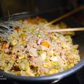 El cooksnap de Zaida TC @alquimiasfood cuando hizo Arroz tres delicias con tortilla.