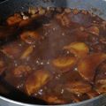 El cooksnap de Fernando Castro cuando hizo Bistec de res en chile pasilla.