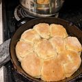 Chef Rusty's cooksnap of when they made Homemade biscuits.