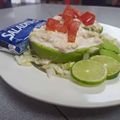 El cooksnap de Jaime Betancur cuando hizo Aguacates rellenos de atún y algo más.