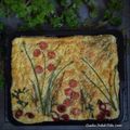 Cooksnap dari Erika Damayanti "Cemilan Kakak Mika" untuk resep Foccacia Garden Bread (Roti Italia) #122
