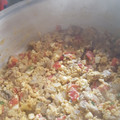 El cooksnap de José Manuel Zamora cuando hizo Revoltijo de huevos con hongos a la mexicana (orgánicos).