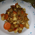El cooksnap de Ariadna cuando hizo Pollo a la huerta.