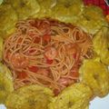 El cooksnap de Sandra Acevedo cuando hizo Espaguetis con Camarones.