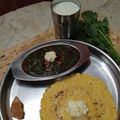 Ujjwala Gaekwad का कुकस्नैप जब उन्होंने सरसों का साग मक्के की रोटी (Sarson ka sag Makke Ki Roti recipe in hindi) बनाया था।