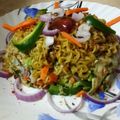 Itikona Banerjee's cooksnap of when they made ভেজিটেবল ম্যাগি (vegetable Maggi recipe in Bengali).