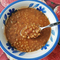 El cooksnap de Regina Hernandez cuando hizo Lentejas con Tocino y Plátano Macho.