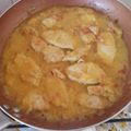 El cooksnap de Tatiana Mbek'nann cuando hizo Pavo en salsa de ciruelas amarillas.