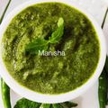 Manisha Malvi Angaitkar's cooksnap of when they made Dhaniya-Pudina Chutney.