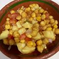 Sami Saqib's cooksnap of when they made Khatta Meetha Chana Chat.