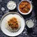 کوک اسنپ علی بعد از امتحان کردن خورشت ماست هندی.