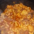 El cooksnap de Javi Jaramillo cuando hizo Guiso de fideos codito.