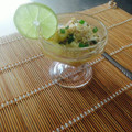 El cooksnap de Milvia Pineda Andueza cuando hizo Ceviche de Corvina con jengibre y ajonjolí tostado.