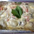 Cooksnap Wanish Baked semasa beliau membuat Meat Ball Carbonara Bake Cheese.