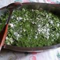 El cooksnap de Mario Garcia cuando hizo Salsa de espinacas para pasta.