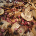 El cooksnap de marta cuando hizo Champiñones salteados con jamón.