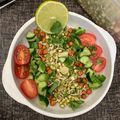 Tosha Mehta's cooksnap of when they made ફણગાવેલા મગ અને વેજીટેબલ સલાડ (Fangavela Moong Vegetable Salad Recipe In Gujarati).