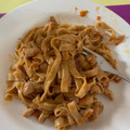 El cooksnap de Laura cuando hizo Tallarines con pollo en salsa de soja.