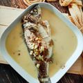 Cooksnap Iman Hasanah Musa semasa beliau membuat Ikan Siakap Kukus Susu Pekat (Masam Manis Putih 5 Bahan).