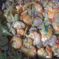 Cooksnap dari Anaphalis javanica untuk resep Udang saos pedas manis