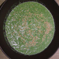El cooksnap de Agata cuando hizo Crema de puerros y espinacas.