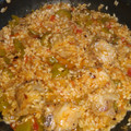 El cooksnap de Rakel Gómez de Cádiz cuando hizo Arroz con costilla de cerdo al cava.