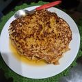 El cooksnap de Samantha Guerreño cuando hizo Panqueque de avena y manzana.