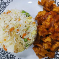 Hina Ibrahim's cooksnap of when they made Chicken Shashlik with egg fried rice.
