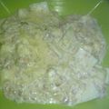 El cooksnap de Karen Jensen cuando hizo Salsa caruso.