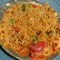 Rashmi Adhvaryu's cooksnap of when they made વેજ બટર ગાર્લિક ધમાકા મેગી (Veg Butter Garlic Dhamaka Maggi Recipe In Gujarati).