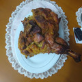 El cooksnap de Oscar Cubides cuando hizo Pernil de cerdo a la colombiana.