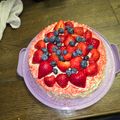 sgtpetes's cooksnap of when they made Strawberry Cake with Cream Cheese Frosting 🎂.