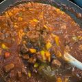 Arnaldo's cooksnap of when they made Filipino Beef Mechado (Beef Stew).
