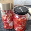 El cooksnap de Jessica Falero cuando hizo Salsa criolla.
