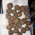 El cooksnap de Mary Souza Rey cuando hizo "Albóndigas municiones" (de carne) para copetin.