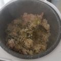 Cooksnap dari Natalia Wibowo untuk resep Nasi Tim Sayur pahit plus babi panggang / Koa Chai Pui
