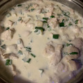 El cooksnap de Aurora cuando hizo Pollo con crema al verdeo y papas doraditas.
