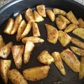 Mona's cooksnap of when they made seasoned potato wedges.