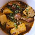 Kashaf Khan's cooksnap of when they made Aloo Gosht.