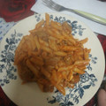 El cooksnap de Enrique Piñeiro cuando hizo Pasta con carne picada, chorizo y huevo.
