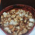 El cooksnap de Almudena Collado cuando hizo Pollo con almendras estilo chino en Airfryer Cosori.