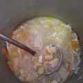 El cooksnap de Fernanda Olate cuando hizo Pantrucas con huevo.
