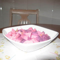 El cooksnap de Becky cuando hizo Ensalada de Navidad.