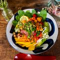 Aunty Eiko's international cuisine experience 's cooksnap of when they made Poke bowl - California style 🥗.