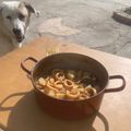 El cooksnap de Eduardo Agudo Alba cuando hizo Calamares encebollados con patatas.