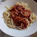El cooksnap de Veronica Cuadros cuando hizo Salsa bolognesa para tagliatelle.