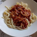 El cooksnap de Veronica Cuadros cuando hizo Salsa bolognesa para tagliatelle.