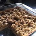 El cooksnap de Vannia Aquino cuando hizo Kuchen de manzana con migas.